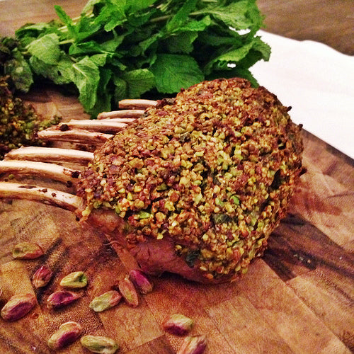 Pistachio Dijon Crusted Australian Rack of Lamb, A La Cart